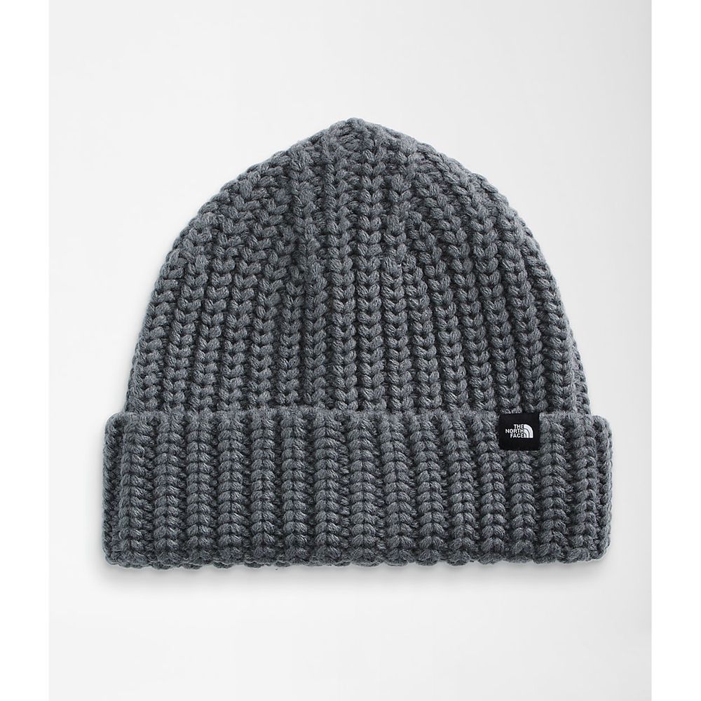 The North Face Beanies Mens Australia - The North Face Chunky-Knit Watchman Grey (XIC-206798)